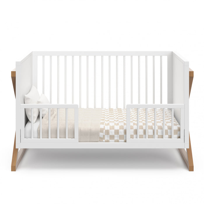 Storkcraft Equinox 3-in-1 Convertible Crib - White/Vintage Driftwood