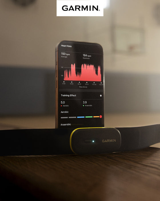 Garmin Hrm 600 Heart Rate Monitor M-xl, Black/yellow, Running Dynamics, Fitness Tracker, 2-month Battery, Bluetooth, Ant+