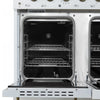 Forno Antico 48" Dual Fuel Gas Range, White, 5.5 cu.ft. Double Ovens - FFSGS6113-48WHT | Cuisiniere a double combustible Antico de 48 po, blanche , 5,5 pi³ four double - FFSGS6113-48BLK