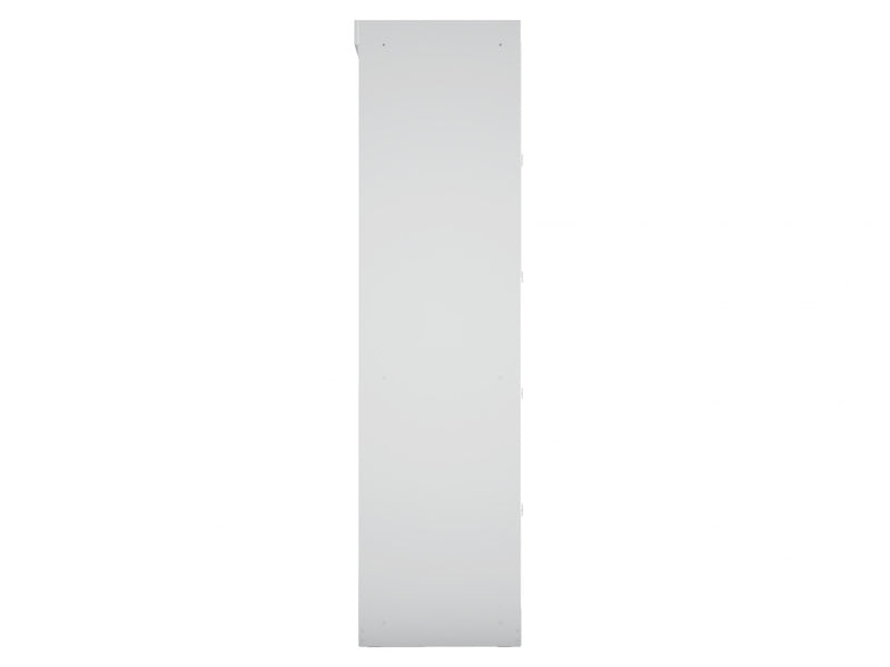 Mulberry Contemporary Modern 2-Piece Wardrobe Closet in White