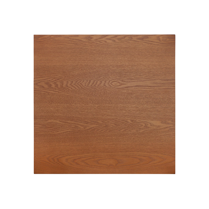 Ethan Rustic Solid Rubberwood End Table,Beige
