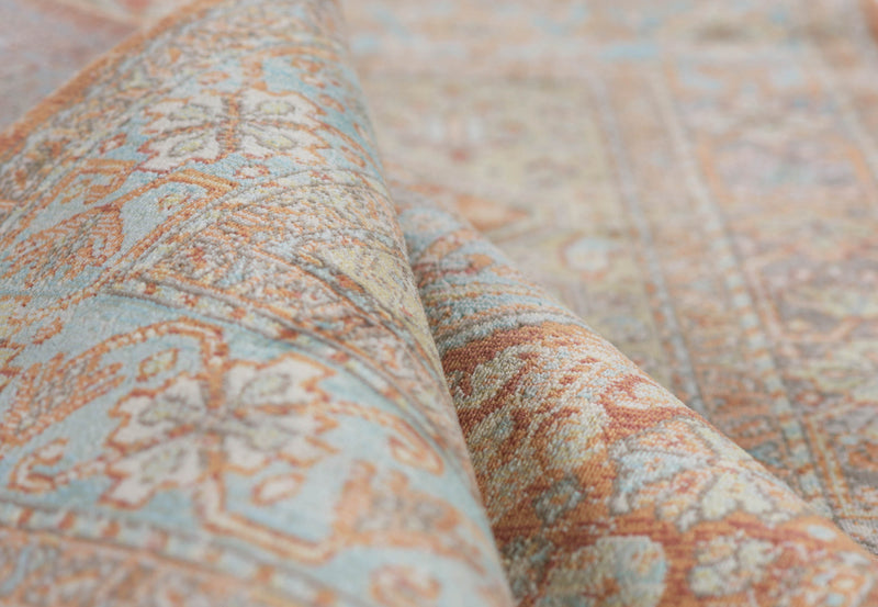 Alicia Traditional 9'3\" x 11'10\" Area Rug in Brown Indoor Area Rug