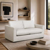 Cleo Contemporary Upholstered Loveseat in Cream | Canape deux places contemporain Cleo en tissu creme