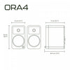 KANTO ORA4MW Speaker System - White | Enceinte audio Kanto blanc