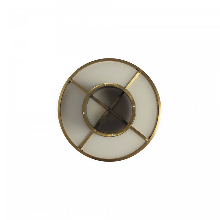 Glenn Modern Glam Sintered Stone Top Coffee Table in Gold