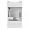 Mason 20 Inch Compact Modern Bathroom Vanity with Ceramic Sink, White | Meuble de salle de bain compact moderne Mason 20 pouces avec lavabo ceramique, blanc