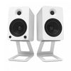 Kanto SE6 Elevated Desktop Speaker Stands for Large Speakers - Pair, White | Supports sureleves Kanto SE6 pour enceintes de bureau de grande taille - paire, blanc
