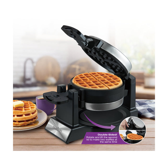Salton Rotating Double Belgian Waffle Maker