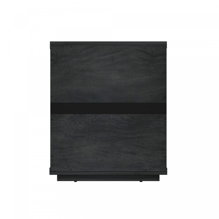 Evelyn Modern 20\" Nightstand in Charcoal Gray (1-Drawer)