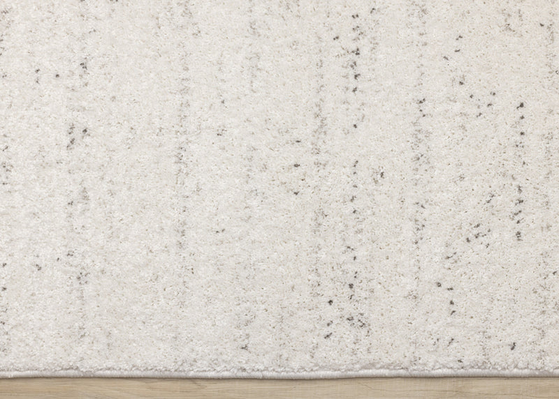Surrey White Grey Speckled Rug, 6'7\" x 9'6\" Indoor Area Rug