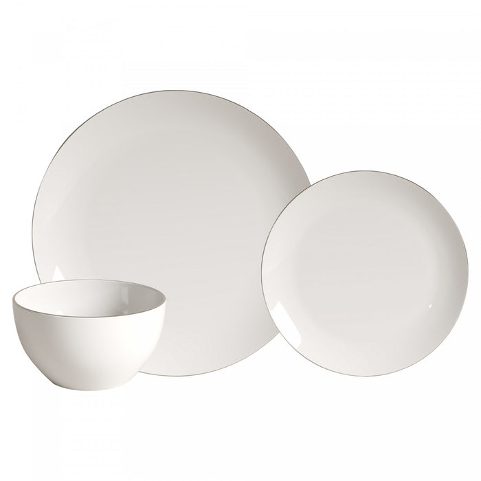 S&CO Home Royale 12-Piece Porcelain Dinnerware Set, Service for 4