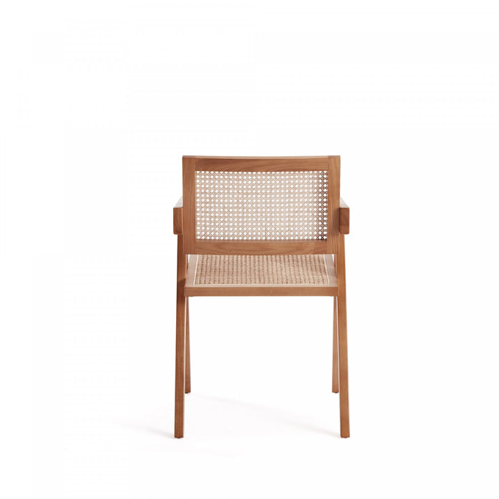 Hamlet Industry Chic Wood Armchair in Natural - Set of 2 Dining Chair