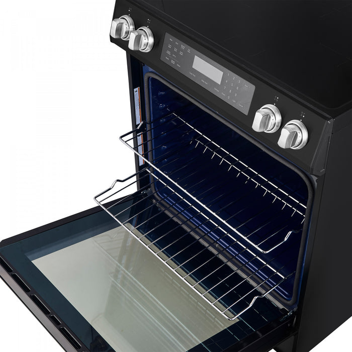 Forno Donatello Espresso 30\" Induction Range, Black- FFSIN0905-30BLK