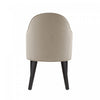 Hillman Modern Wood Vegan Leather and Velvet Armchair in Sand Dining Chair | Fauteuil Hillman Moderne en Bois, Similicuir et Velours couleur Sable