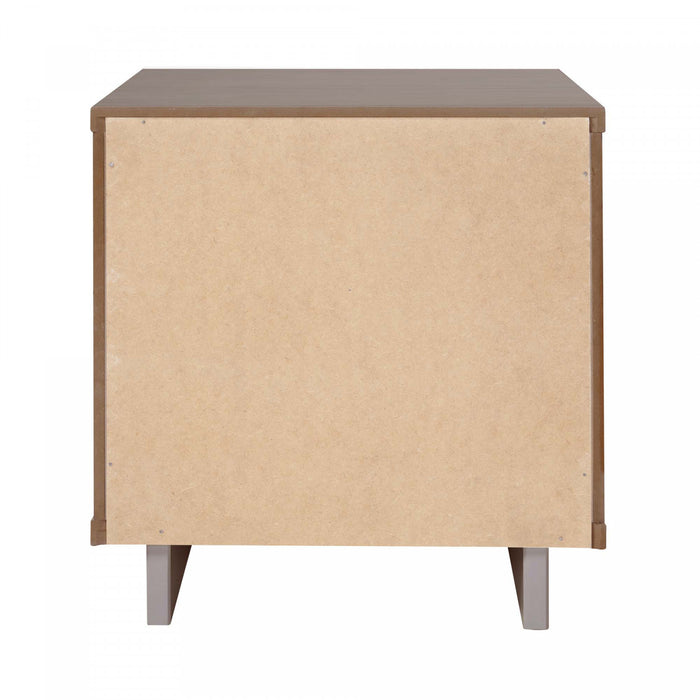 Granville Modern 18\" Nightstand in Light Gray (1-Drawer) - Set of 2