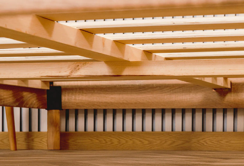 Smart Base Essential Full Metal Platform Bed Frame - Natural