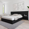 Milano Floating Nightstand Extension Panel Set of 2 | Panneau d'extension et table de nuit Milano