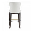 Blair Modern Wood Upholstered Barstool in White - Set of 3 Bar Stool | Tabouret de bar Blair moderne en bois avec revetement en tissu blanc - Lot de 3