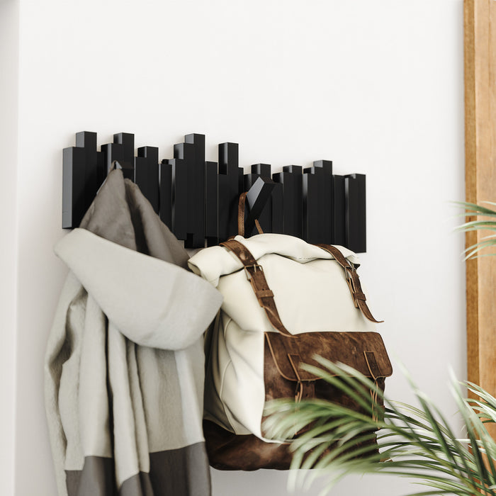 Umbra Modern Sticks Wall-Mounted Coat Rack - Black