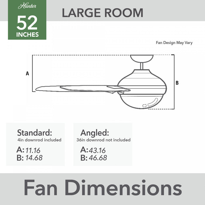 Skyflow Ceiling Fan with Light Fixture - Black
