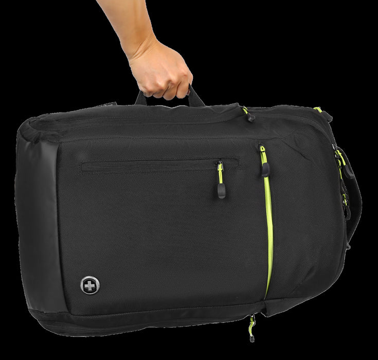 Swissdigital Java Bag Backpack – 17\" Laptop, USB Charging, RFID Protection, Extra Large Capacity, Anti-Theft, SDD Finder