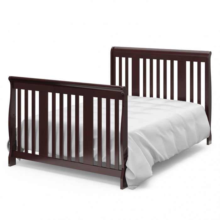 Storkcraft Portofino 4-in-1 Convertible Crib and Changer - Espresso