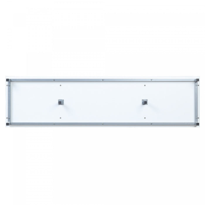 Brighton Modern 2-Piece Electric Fireplace in Black and White