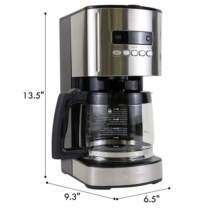 Kenmore 12-Cup Programmable Coffee Maker Black - KKCM12B