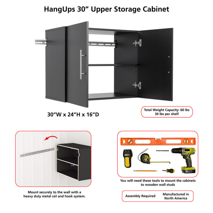 Hangups 30\" Upper Storage Cabinet - White