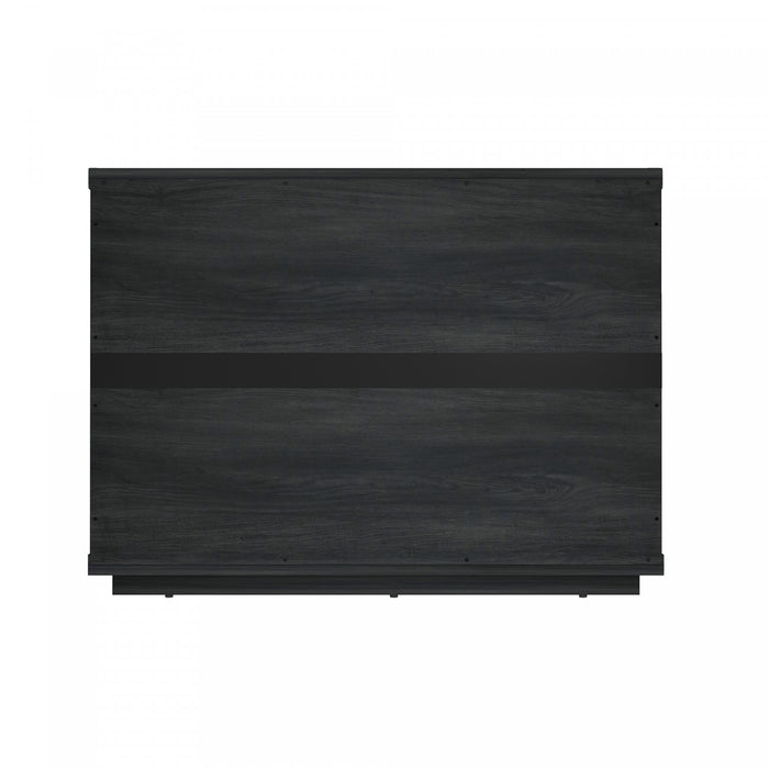 Evelyn Modern 32\" Nightstand in Charcoal Gray (3-Drawer)