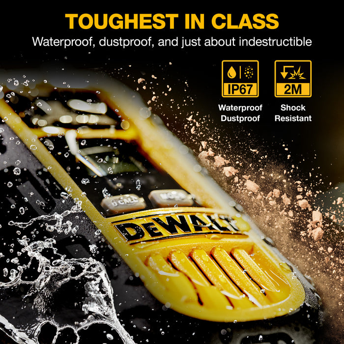 6 Dewalt DXFRS300 Work Site Walkie Talkies Plus Earpieces - 1 Watt, Heavy Duty, Long Range Indoor-Outdoor Two Way Radios + 22 Channel