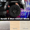 2-in-1 6v Kids Ride On Police Car Toddler Push Car W/ Megaphone & Siren Black