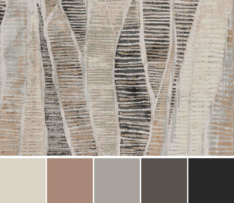 Briar Contemporary 8'11\" x 12'6\" Area Rug in Grey Indoor Area Rug