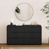 Grace Modern 60" Dresser in Black (6-Drawer) | Commode moderne Grace 60" en noir (6 tiroirs)