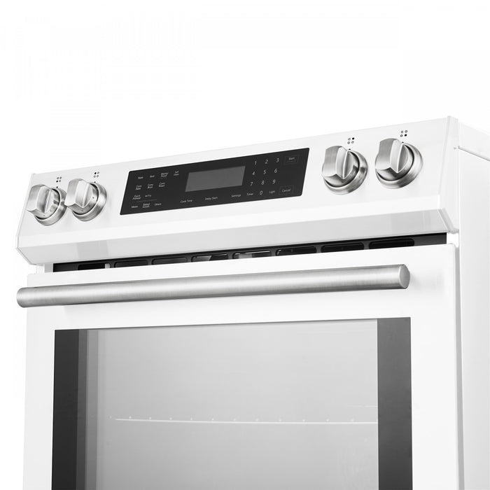 Forno Donatello Espresso 30\" Induction Range, White - FFSIN0905-30WHT