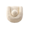 Tribeca Mid-Century Modern Chenille Lounge Chair in Cream - Set of 2 | Fauteuil lounge Tribeca style mid-century en chenille creme - Lot de 2