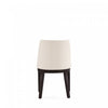 Gansevoort Modern Wood Vegan Leather Dining Chair in Ivory - Set of 4 | Chaise de salle a manger moderne en bois et cuir vegetalien Gansevoort, ivoire - Lot de 4