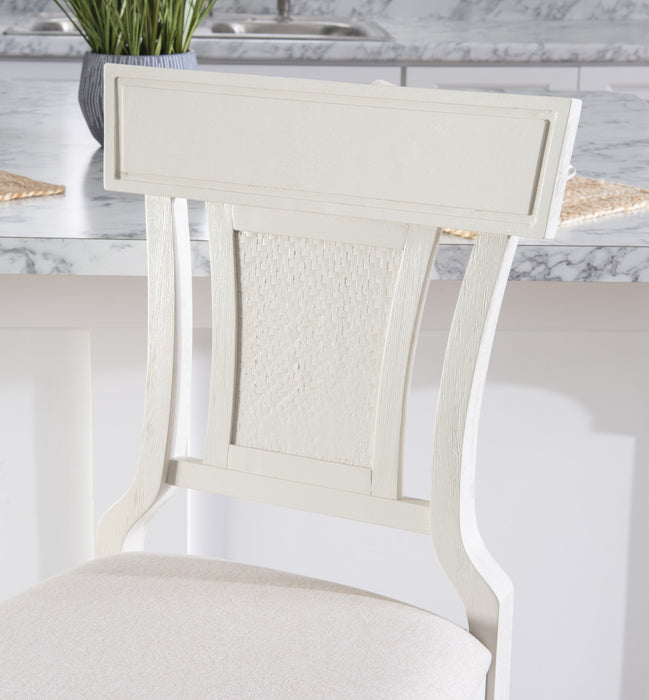 Rylan Fabric Counter-Height Stool - White