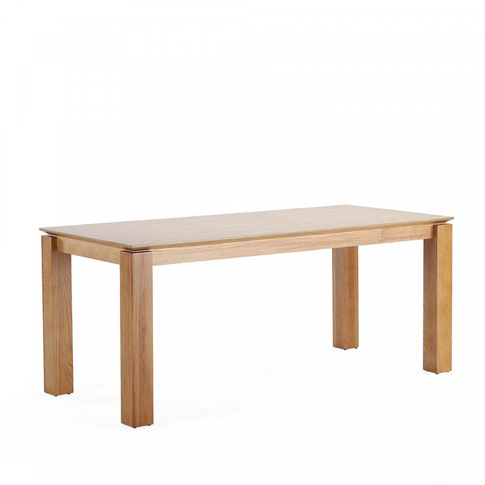 Paragon and Rockaway Modern Industry Chic 7-Piece Dining Set in Oatmeal and Natural Dining Room Set