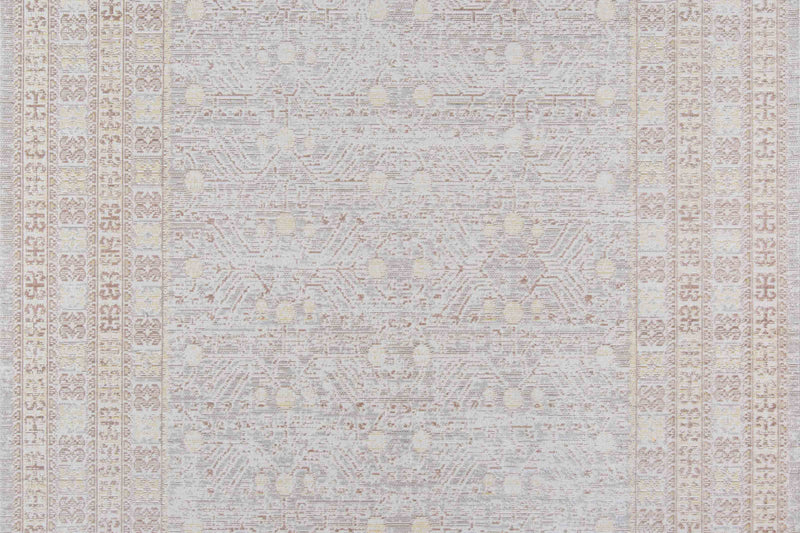 Valeria Traditional 9'3\" x 12'3\" Area Rug in Grey Indoor Area Rug