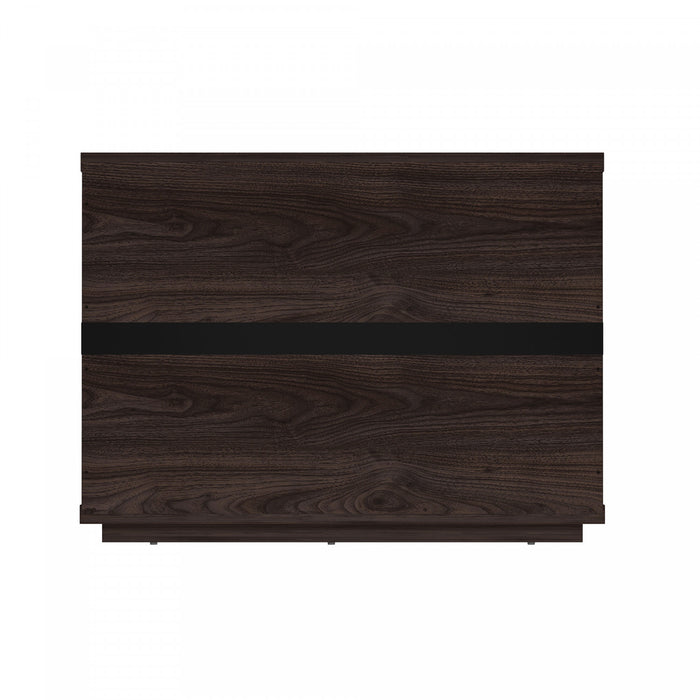 Evelyn Modern 32\" Nightstand in Brown (3-Drawer) - Set of 2
