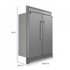 Forno Maderno 60 Inch Convertible Refrigerator, 27.2 cu.ft., with Decorative Grill - FFFFD1722-60S | Refrigerateur convertible Maderno de 60 po, 27,2 pi³, avec grille decorative – FFFFD1722-60S