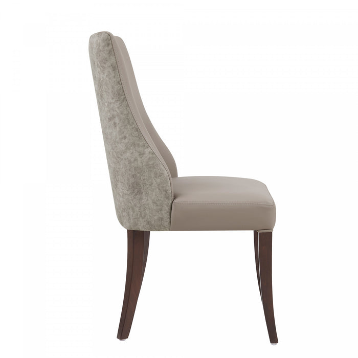 Connie Modern 8-Piece Dining Chair Set in Taupe