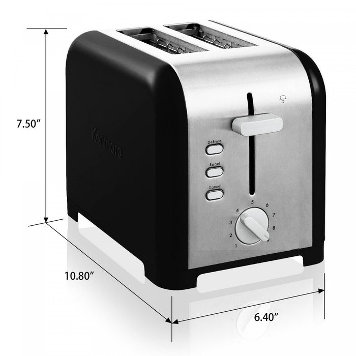 Kenmore 2-Slice Black Toaster - KKTS2SB
