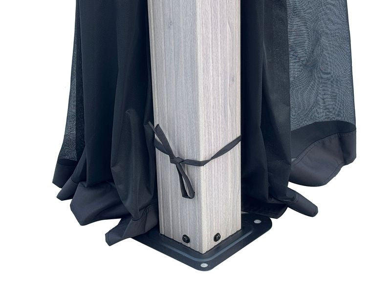 Yosemite 10x12 Double Steel Roof Gazebom Aluminum Posts