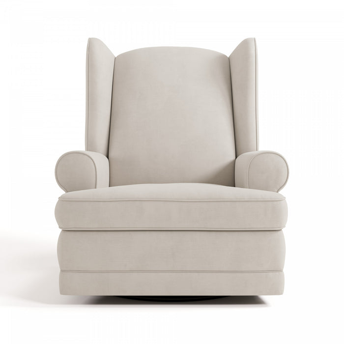 Storkcraft Serenity Wingback Upholstered Recliner Glider - Ivory