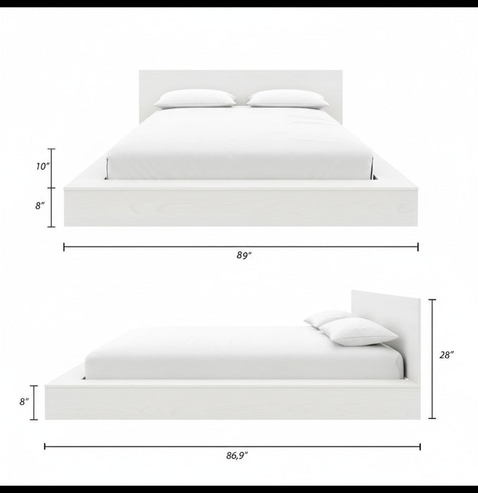 Kanso Low Platform Bed Set King Bed