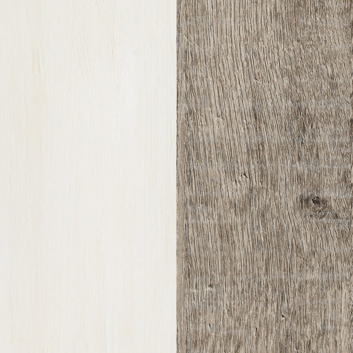 Plenny 6-Drawer Dresser White Wash and Weathered Oak - South Shore