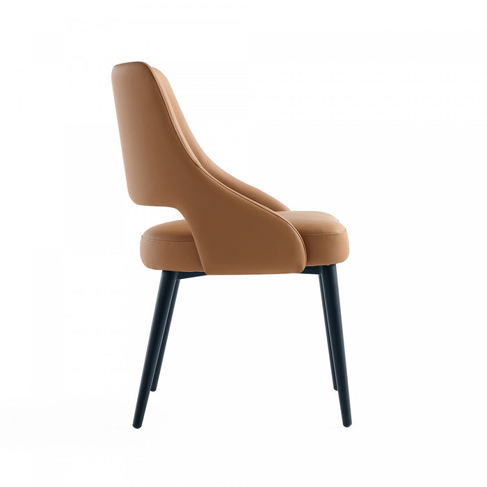 Tremont Modern 6-Piece Dining Chair Set in Saddle
