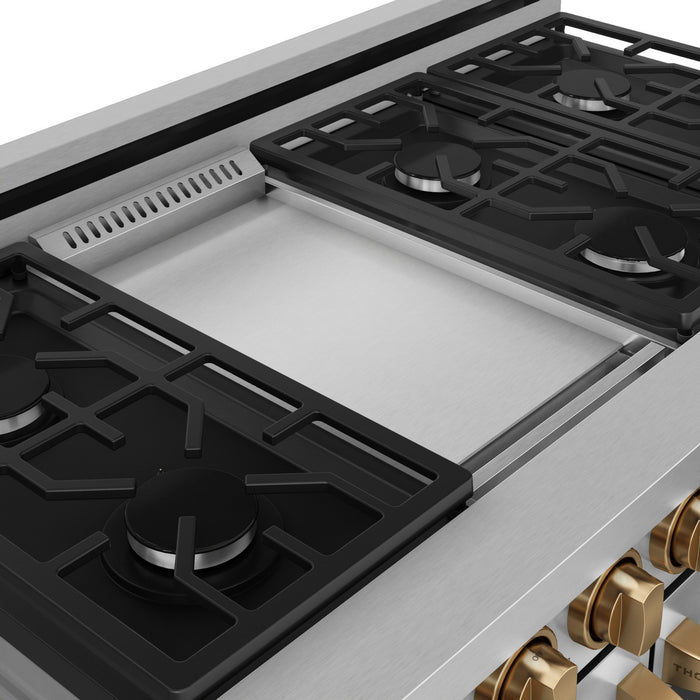 Gordon Ramsay Collection by Thor Kitchen 48\" Freestanding Professional Gas Range - RSG48E-BRZ